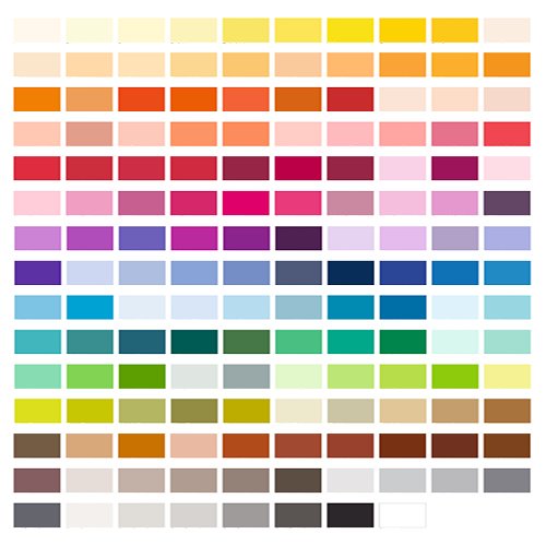 Winsor Newton Colour Chart Watercolour